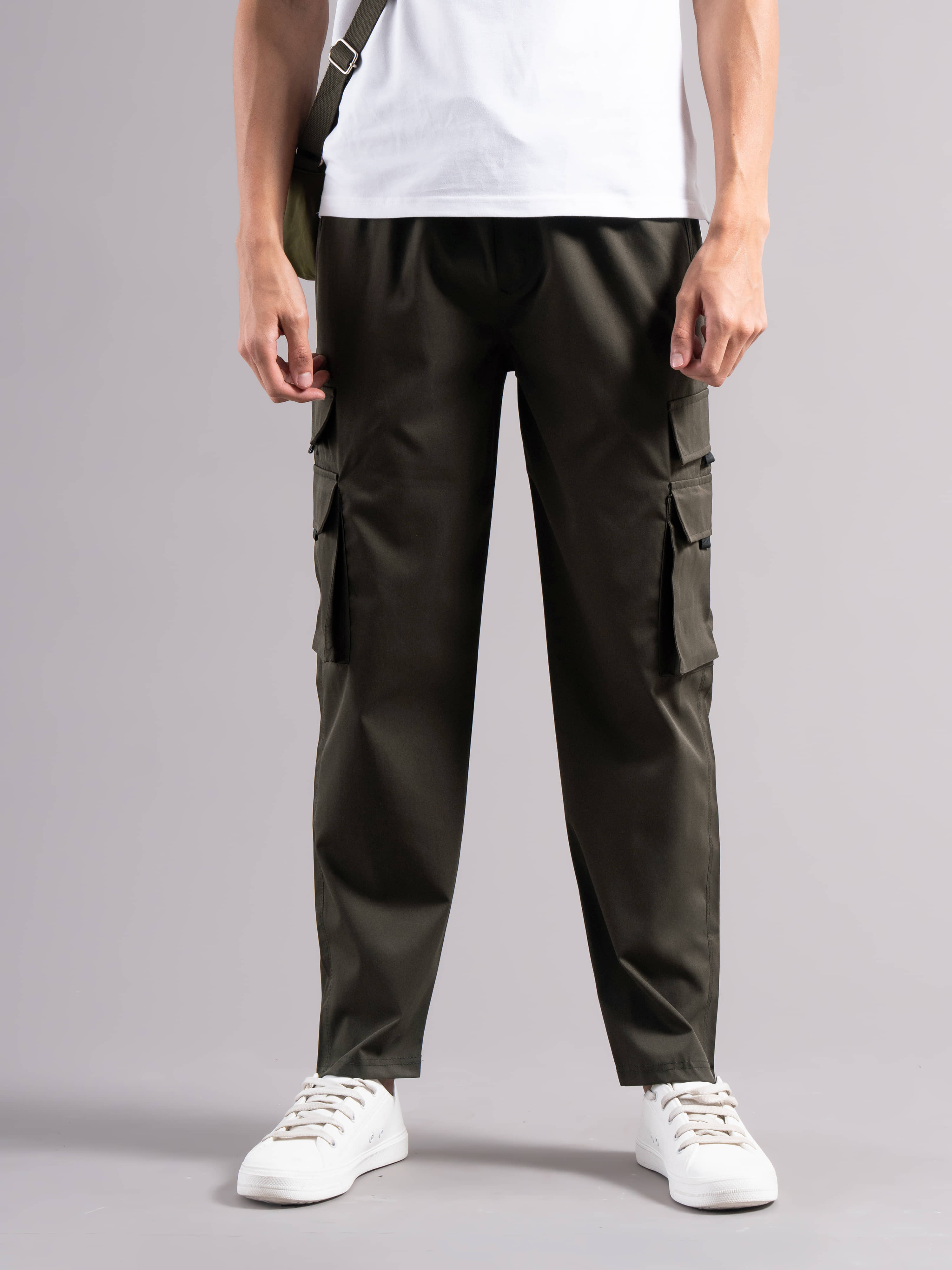 Paul Street Regular Men's Formal Trouser - Olive ( Pack of 1 ) - Trousers | Buy online on ZillyBuy