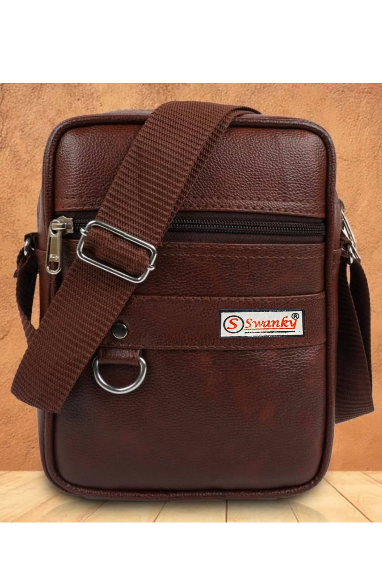 Swanky Shoulder Bag PU Set of 1 ( Brown ) - Handbags | Buy online on ZillyBuy