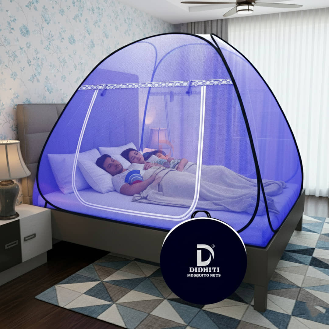 didhiti - Pink Polycotton Foldable Mosquito Net ( Pack of 1 )