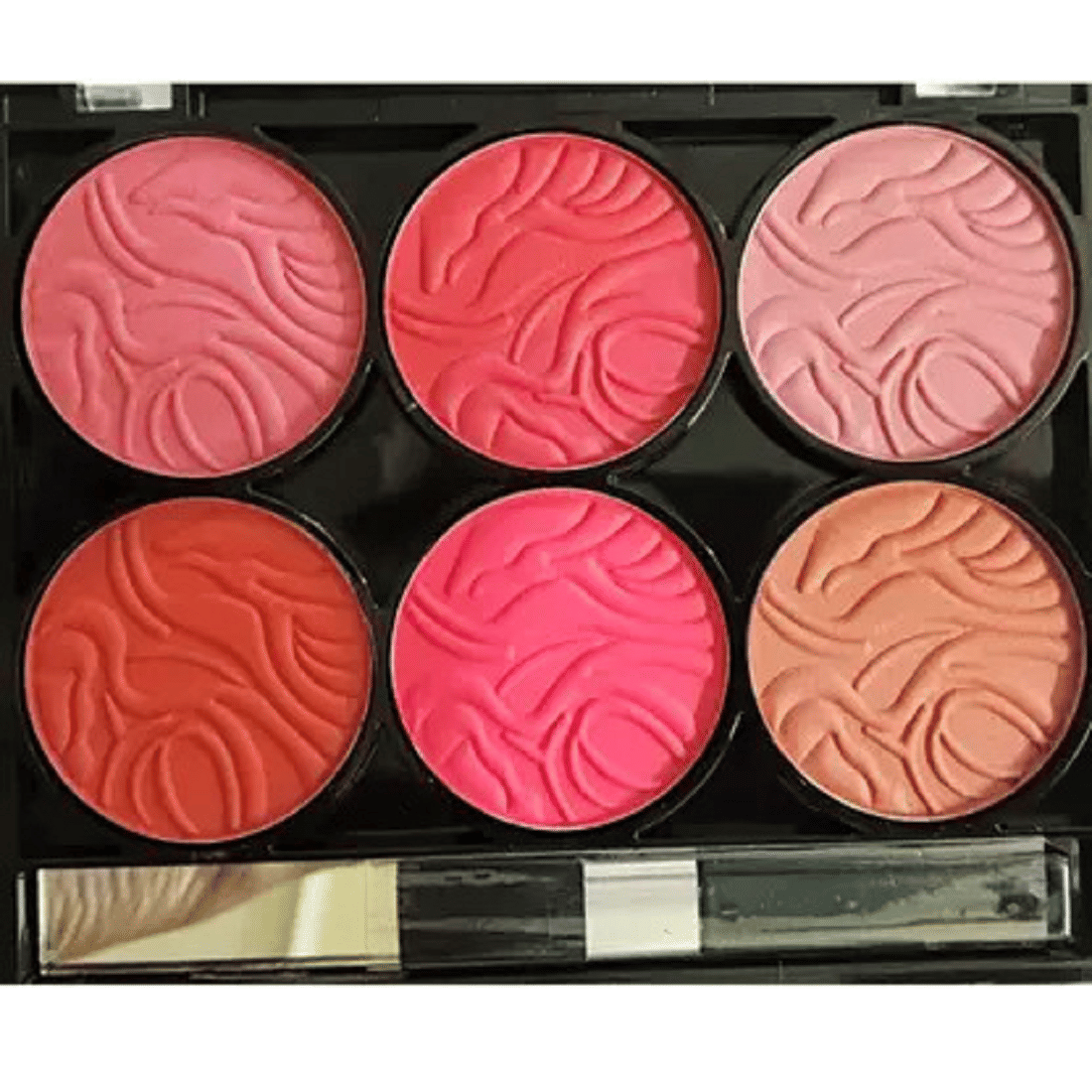 Rose six Color Blusher Palette Professional Cheek Makeup Palette, Pack of