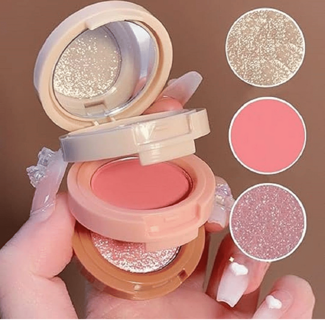 3-in-1 Highlighter, Contour & Blusher Palette