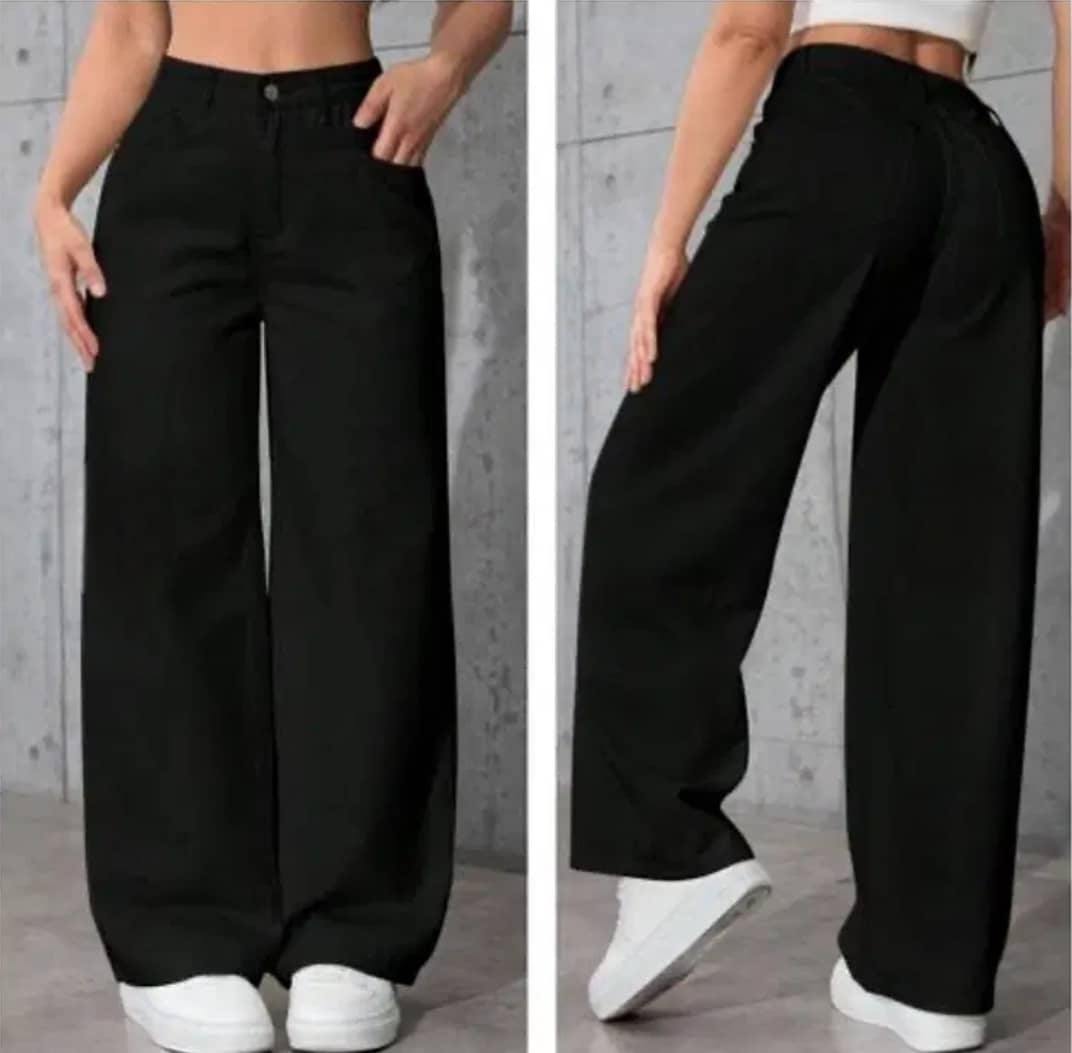 Gazal Fashions Women's Baggy Mid-Rise Jeans ( Black ) - Jeans | Buy online on ZillyBuy