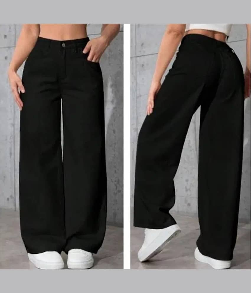 Gazal Fashions Women's Baggy Mid-Rise Jeans ( Black ) - Jeans | Buy online on ZillyBuy