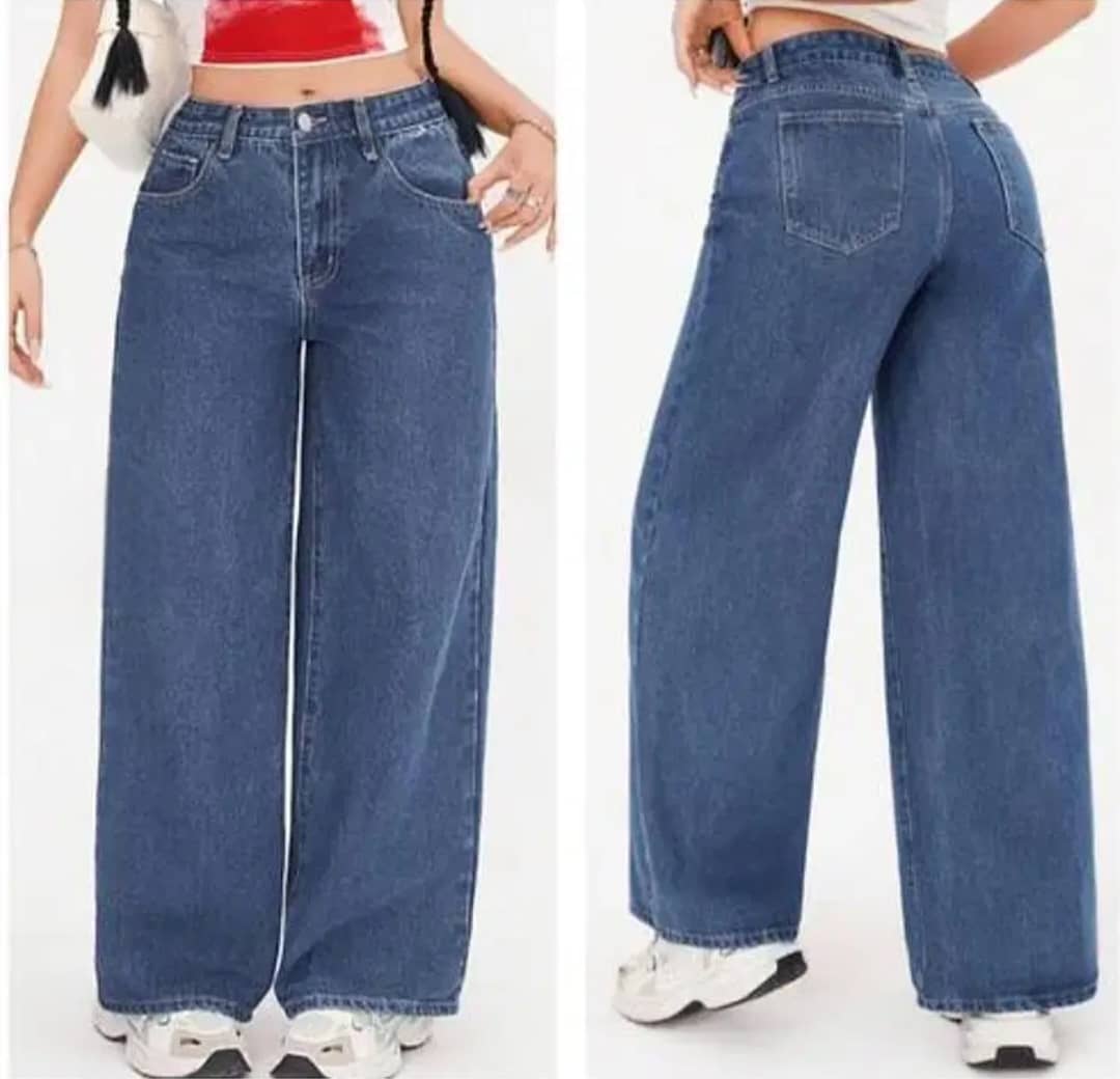 Gazal Fashions Women's Baggy Mid-Rise Jeans ( Dark Blue ) - Jeans | Buy online on ZillyBuy