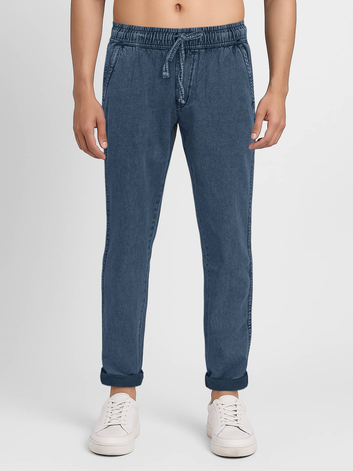 plounge Regular Fit Solid Men's Jeans - Grey ( Pack of 1 ) - Jeans | Buy online on ZillyBuy