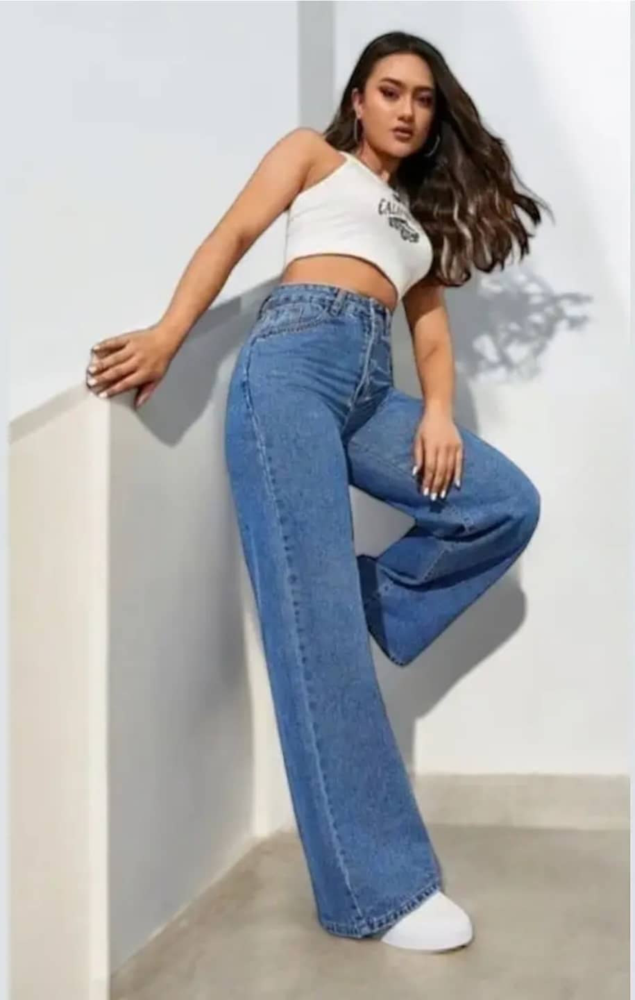 Gazal Fashions Women's Baggy High-Rise Jeans ( Dark Blue ) - Jeans | Buy online on ZillyBuy