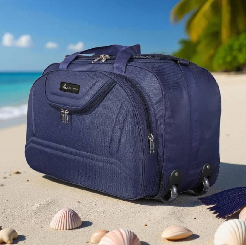 LEXCORP 60 Ltrs Blue Polyester Duffle Bag