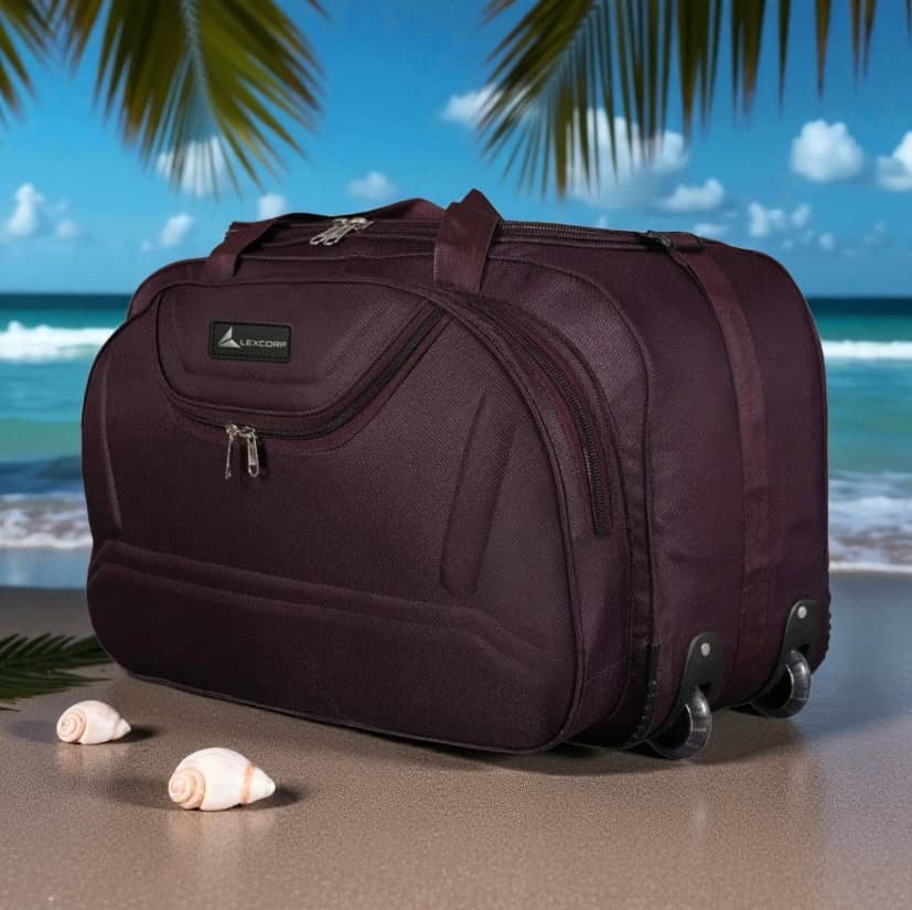 LEXCORP 60 Ltrs Blue Polyester Duffle Bag
