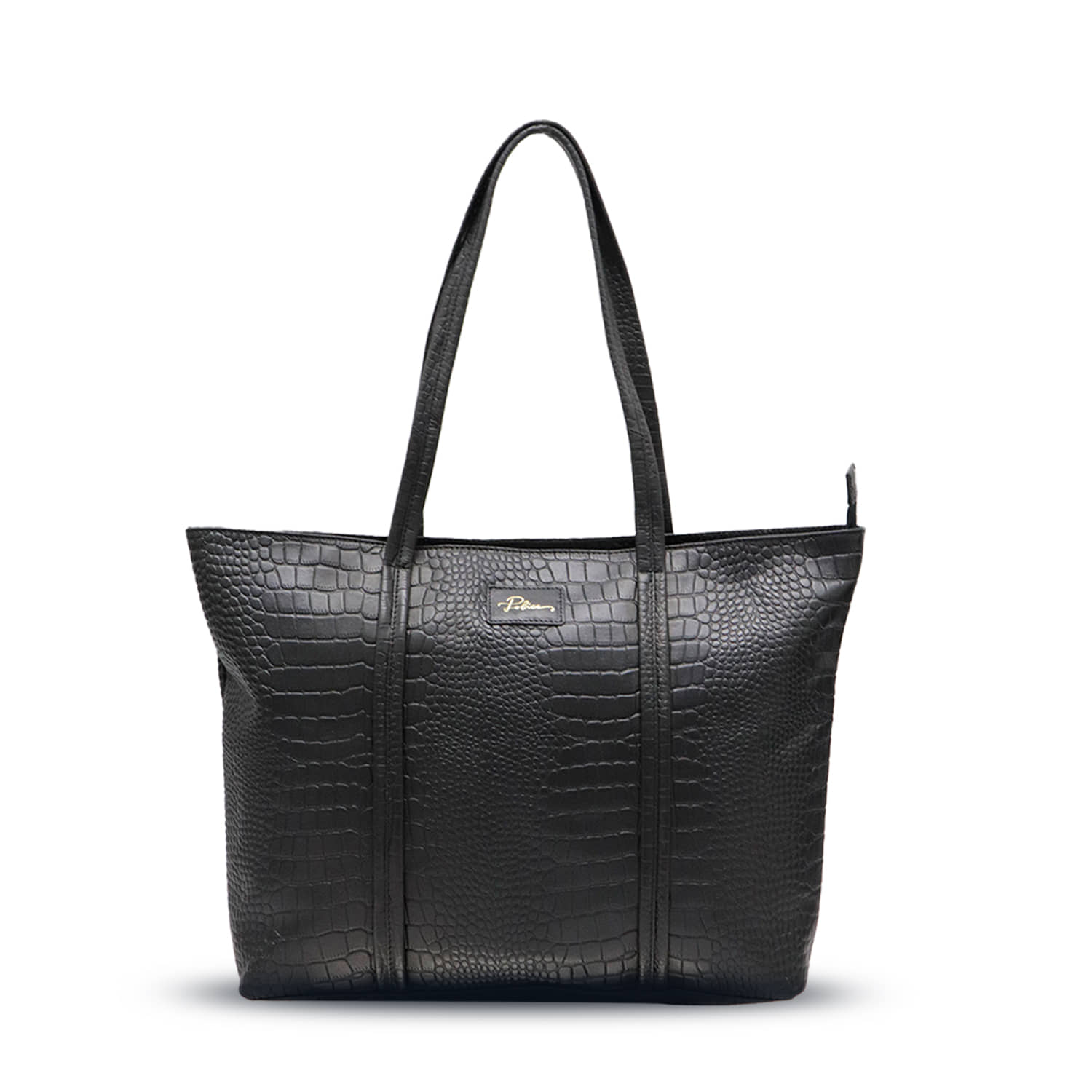 Police Tote Bag Pure Leather Set of 1 ( Black ) - Handbags | Buy online on ZillyBuy