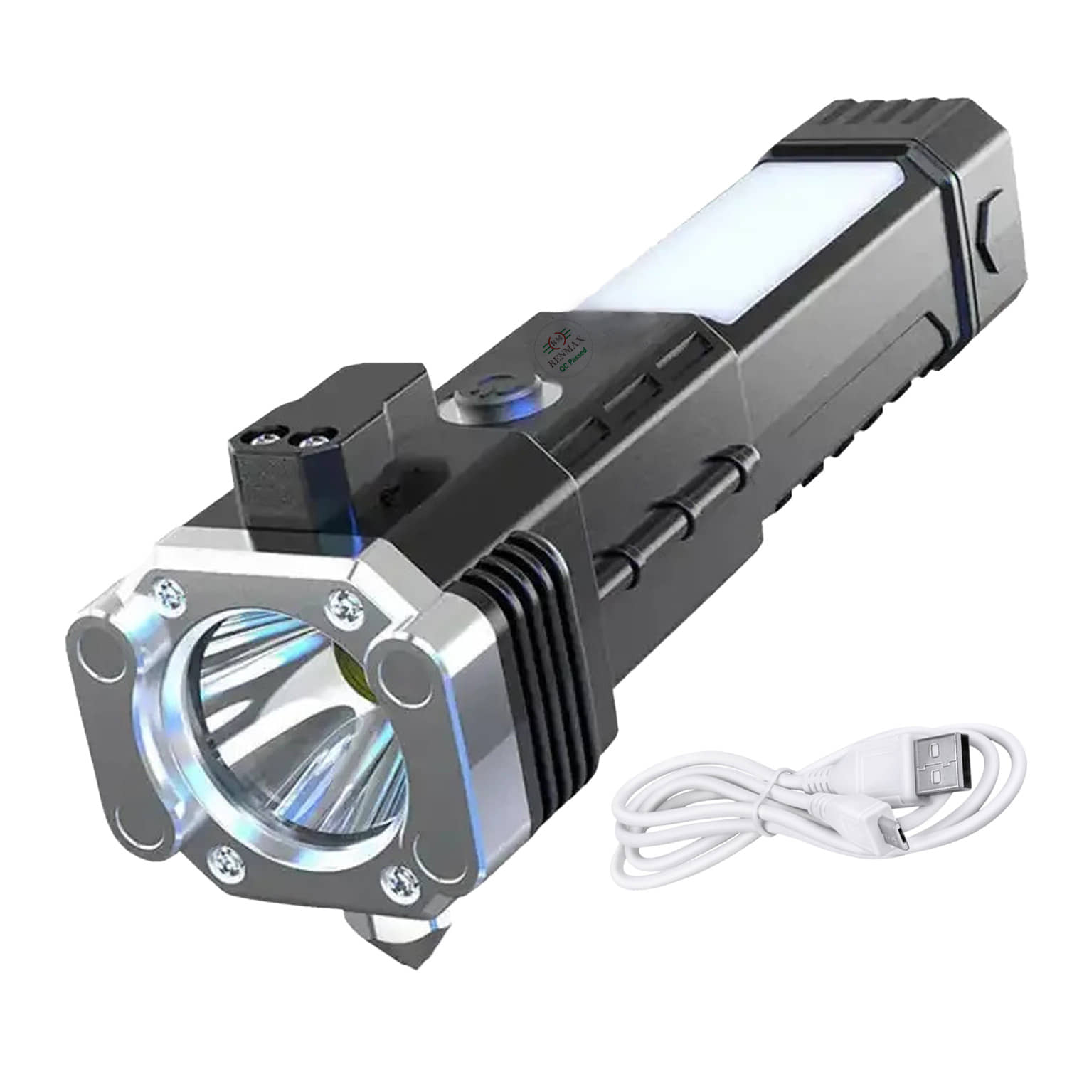 RENMAX - 50W Rechargeable Flashlight Torch ( Pack of 1 )
