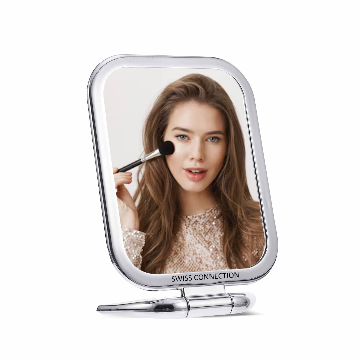 Swiss Connection Swiss Connection Dual Sided Square Compact Mirror 19x