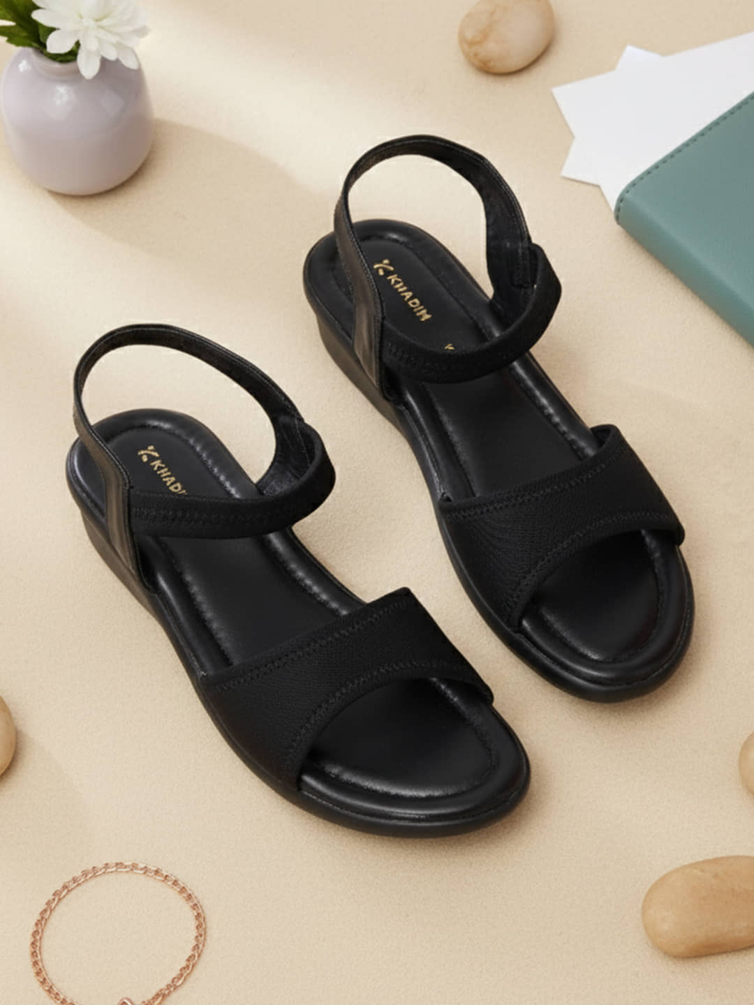 KHADIM Black Women's Sandal Heels - Heels | Buy online on ZillyBuy