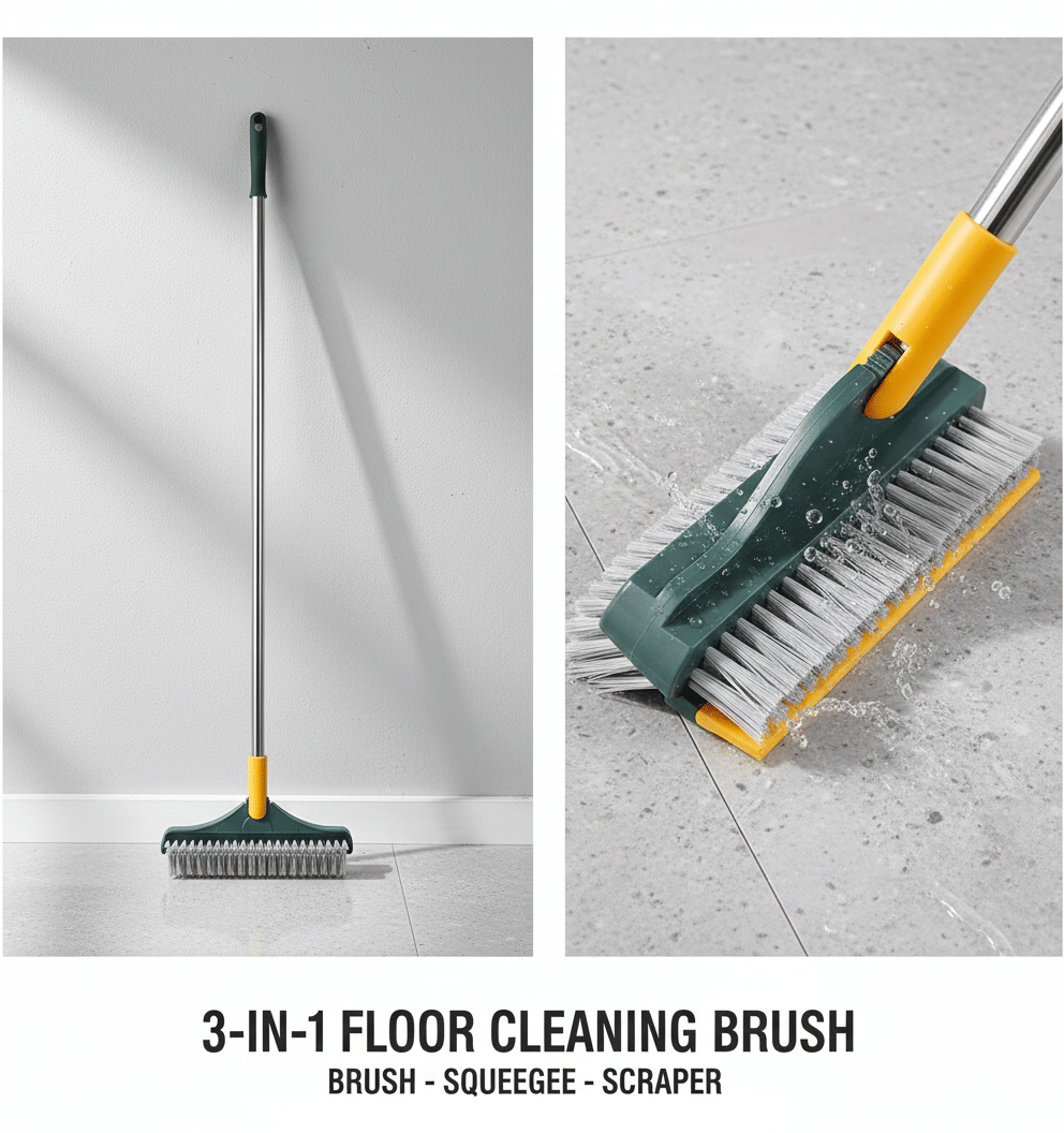 3 in 1 Long Handle Floor Cleaning Brush, Cleaning Mops, Floor Wiper, Floor Cleaning Wiper, Bathroom Floor Wiper, Floor Cleaning Brush, Bathroom Floor Cleaning Brush, Long Floor Cleaning Brush, Home Cleaning Brush, Home Cleaning Mops, Home Cleaning Wiper