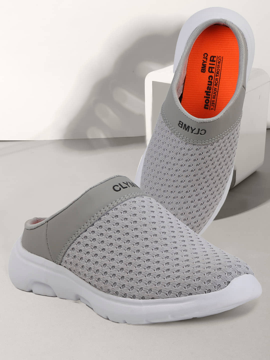 Clymb Bantu Grey Men's Slip-on Shoes - Casual Shoes | Buy online on ZillyBuy