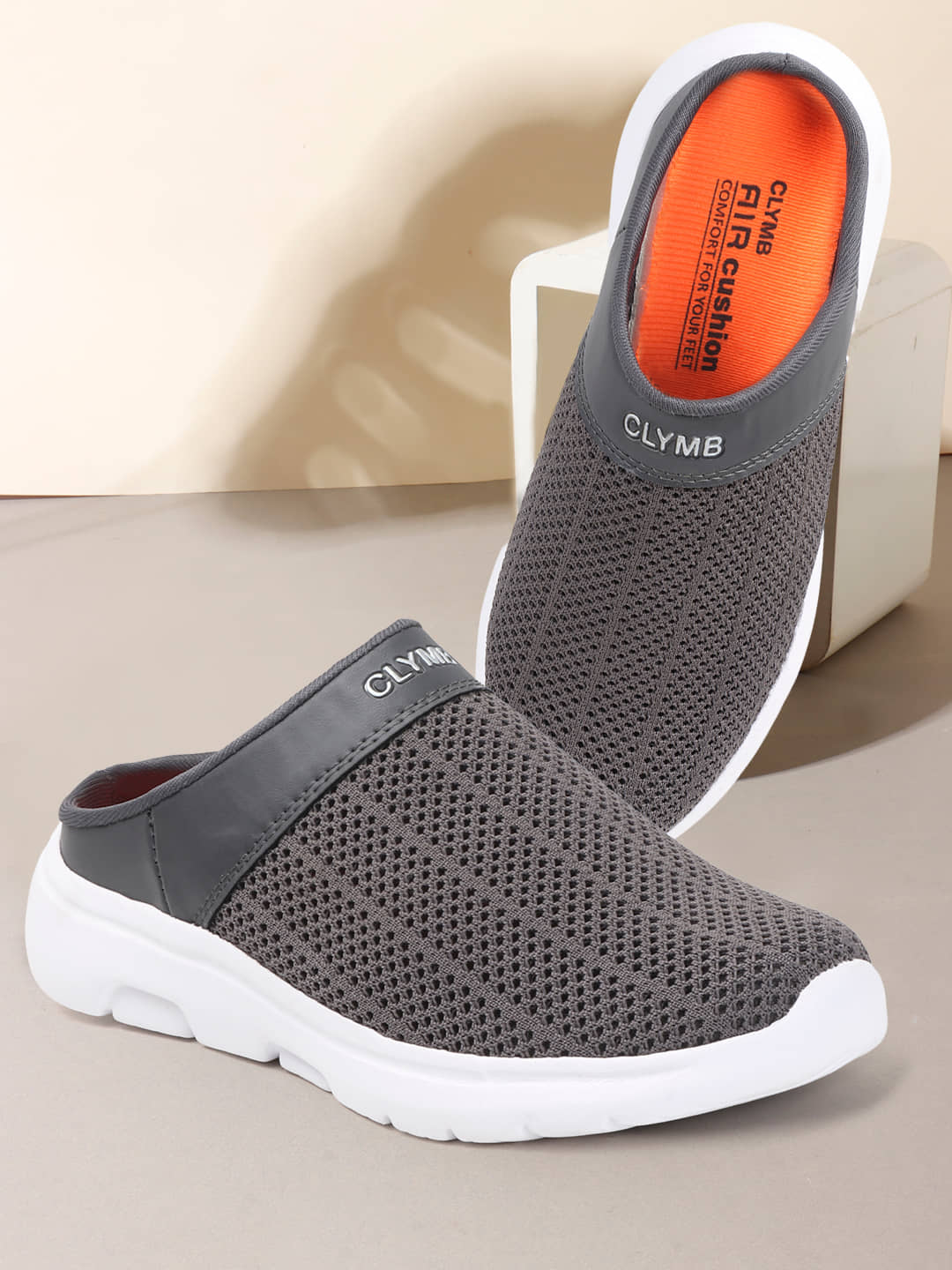 Clymb Bantu Grey Men's Slip-on Shoes - Casual Shoes | Buy online on ZillyBuy