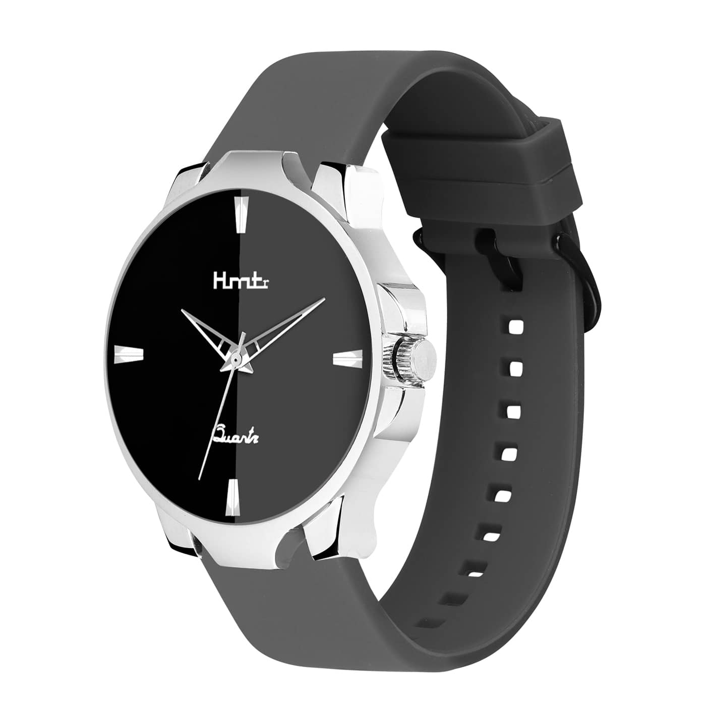 HMTr Black Silicon Analog Men's Watch