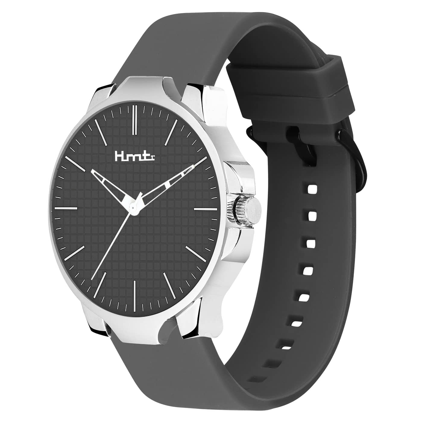 HMTr Black Silicon Analog Men's Watch