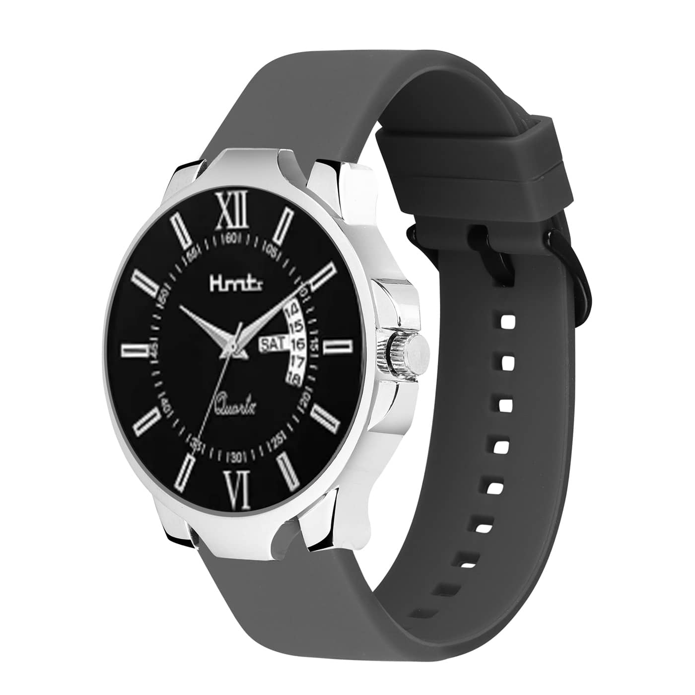 HMTr Black Silicon Analog Men's Watch