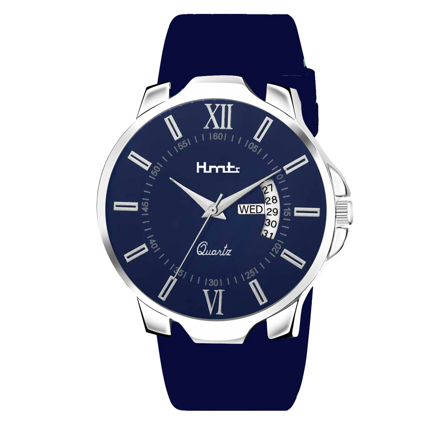 HMTr Blue Silicon Analog Men's Watch