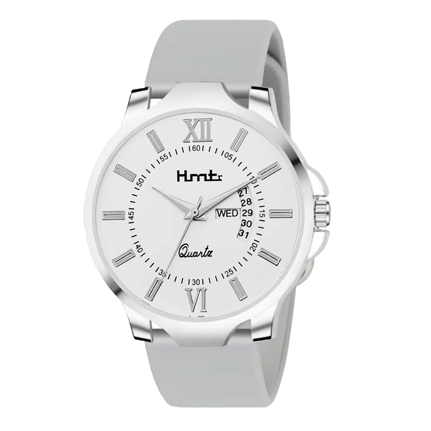 HMTr Light Grey Silicon Analog Men's Watch