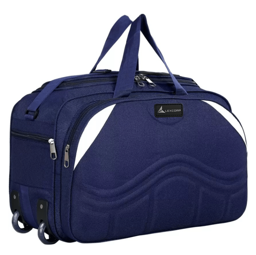 LEXCORP 55 Ltrs Blue Polyester Duffle Bag