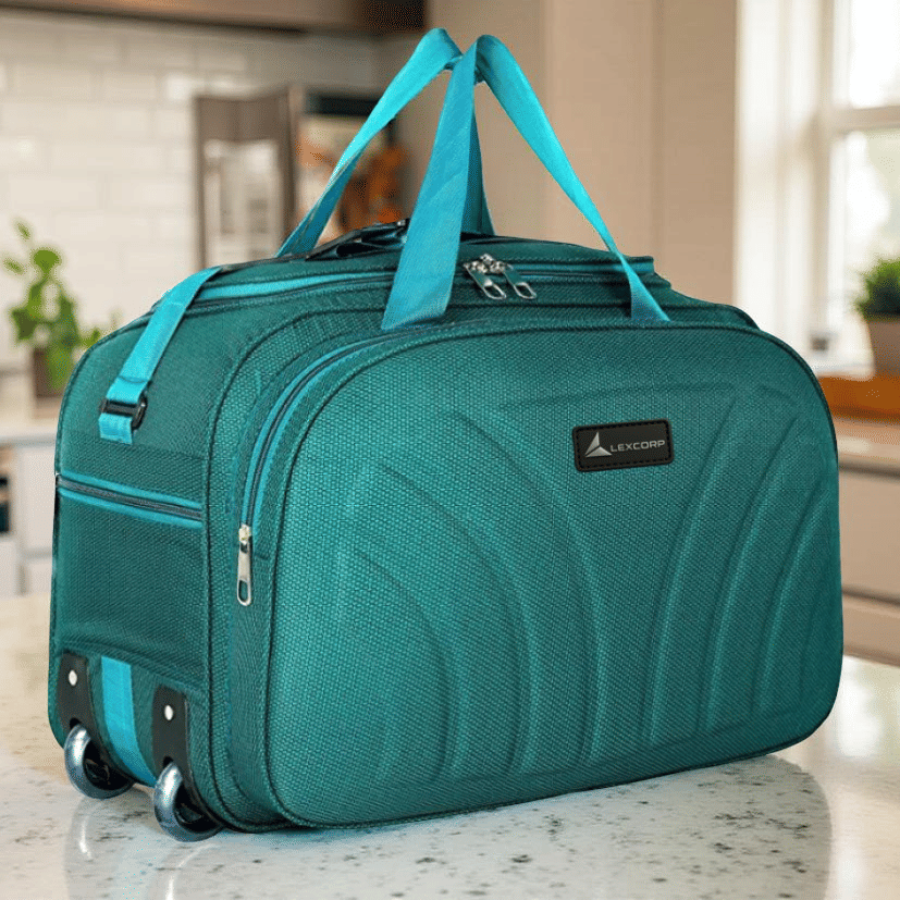 LEXCORP 55 Ltrs Green Polyester Duffle Bag