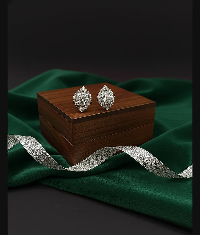 SHANKHRAJ MA LL White Drop Earrings ( Pack of 1 ) - Earrings | Buy online on ZillyBuy