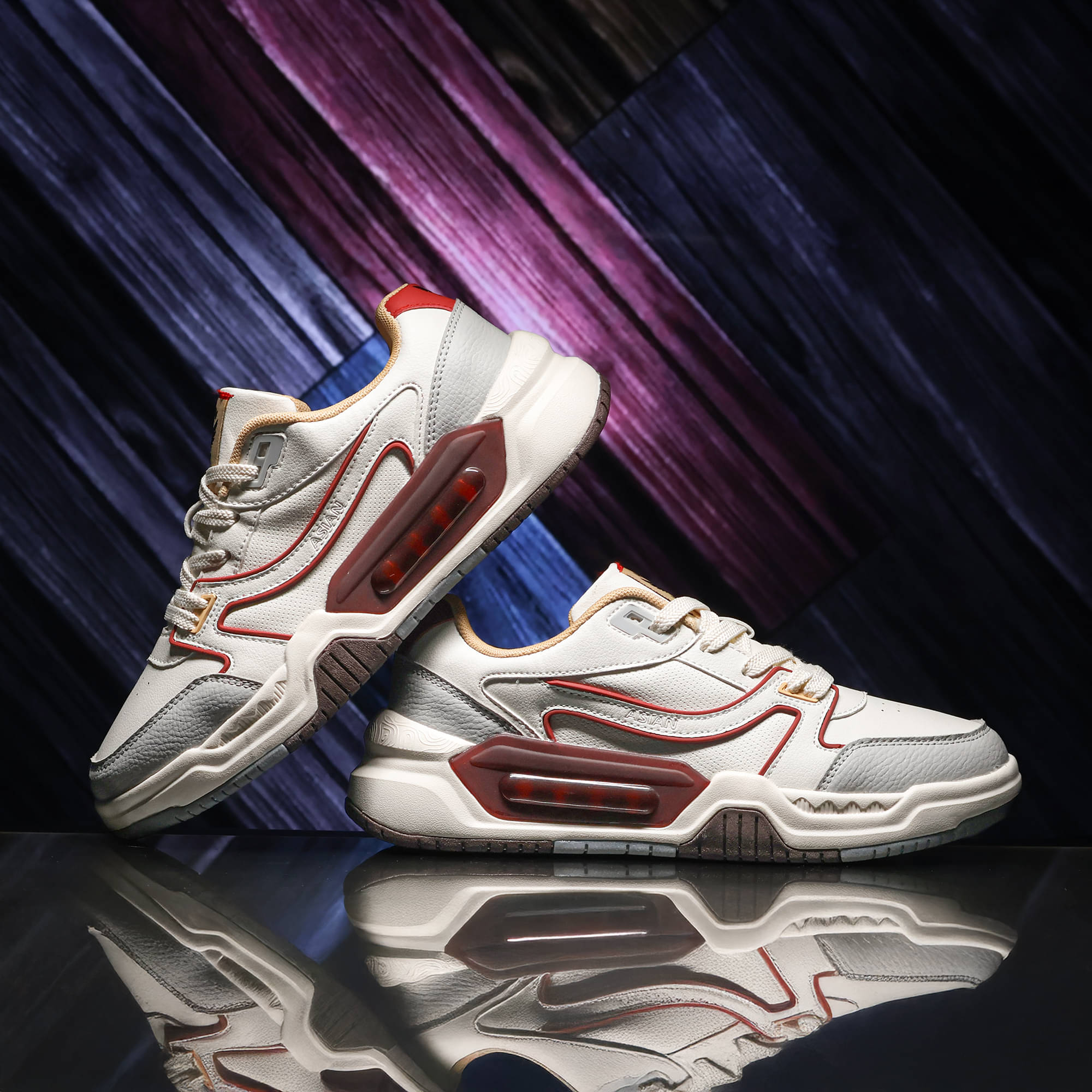     			ASIAN MOJO-04 Beige Men's Sneakers