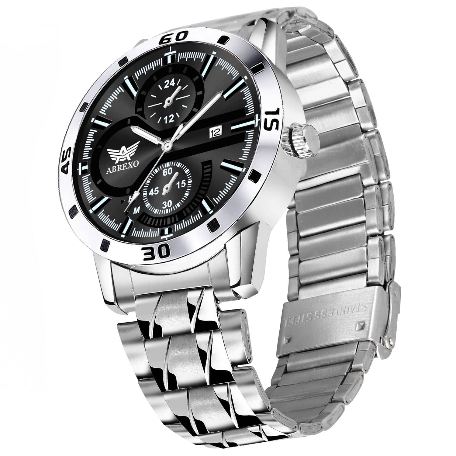 Abrexo Silver Stainless Steel Analog Men's Watch