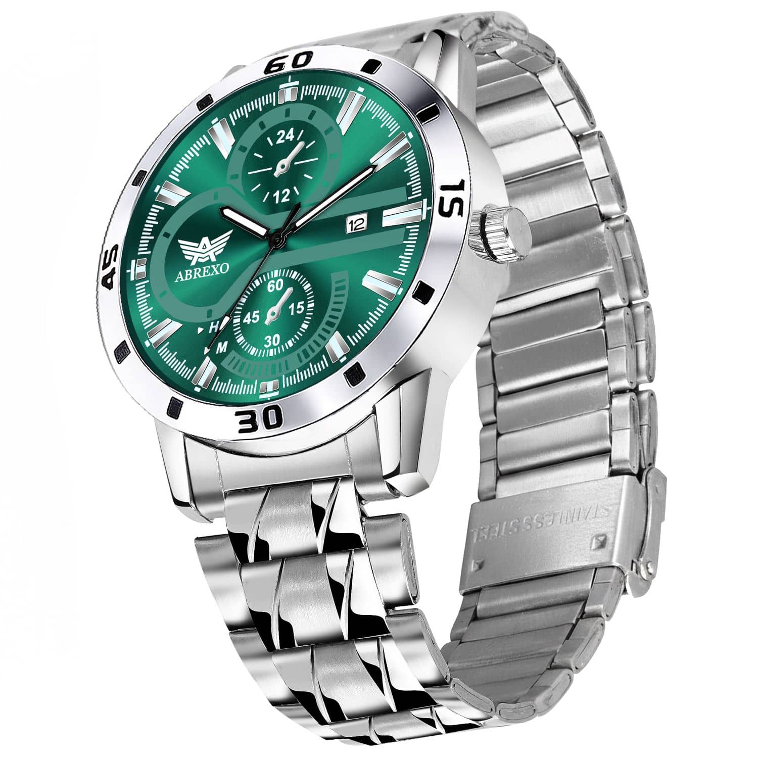 Abrexo Silver Stainless Steel Analog Men's Watch