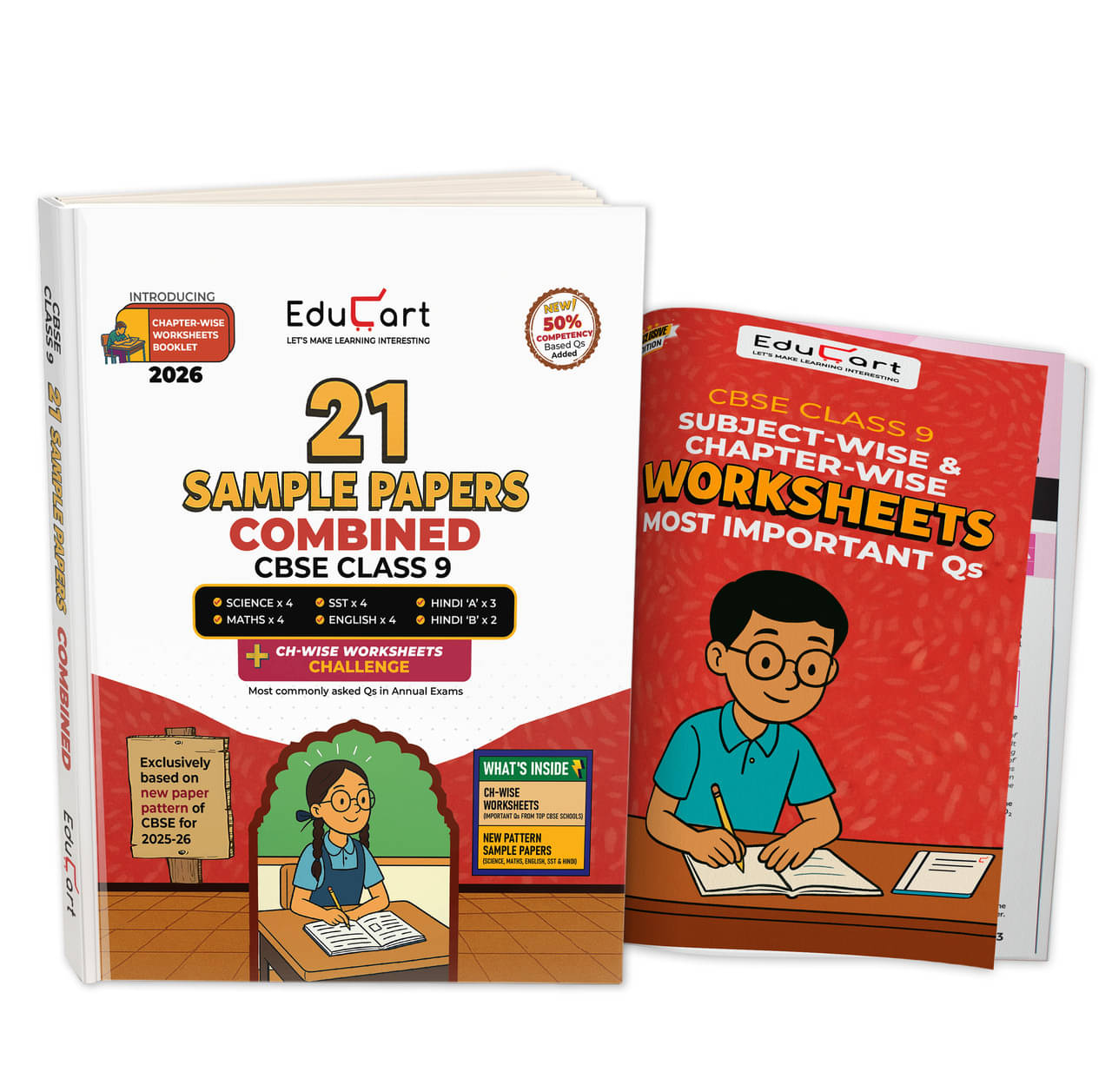 Educart CBSE Class 9 Combined Sample Papers 2025-26 With Chapter-wise Worksheets – Science, Mathematics, Social Science, English, Hindi A and Hindi B (for 2026) Educart CBSE Class 9 Combined Sample Papers 2025-26 With Chapter-wise Worksheets – Science, Mathematics, Social Science, English, Hindi A and Hindi B (for 2026)