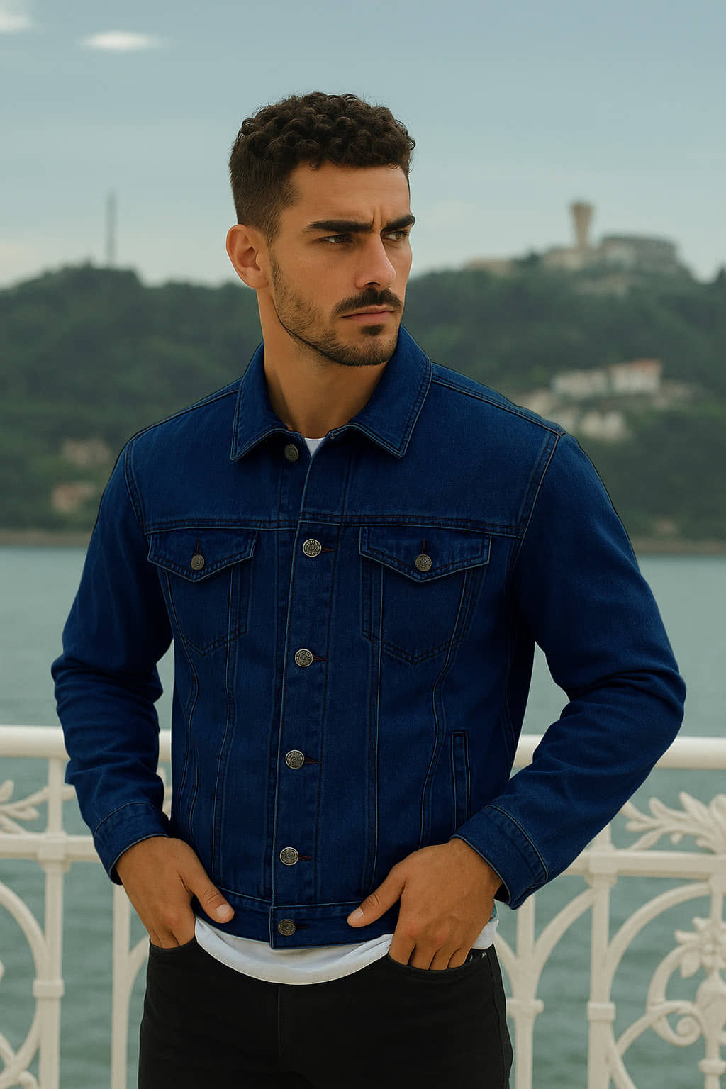 FTX Denim Men's Denim Jacket - Light Blue ( Pack of 1 ) - Jackets & Coats | Buy online on ZillyBuy