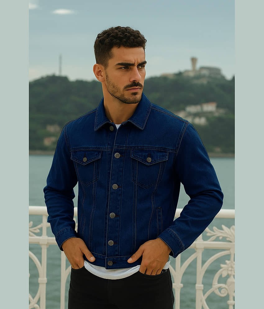 FTX Denim Men's Denim Jacket - Light Blue ( Pack of 1 ) - Jackets & Coats | Buy online on ZillyBuy