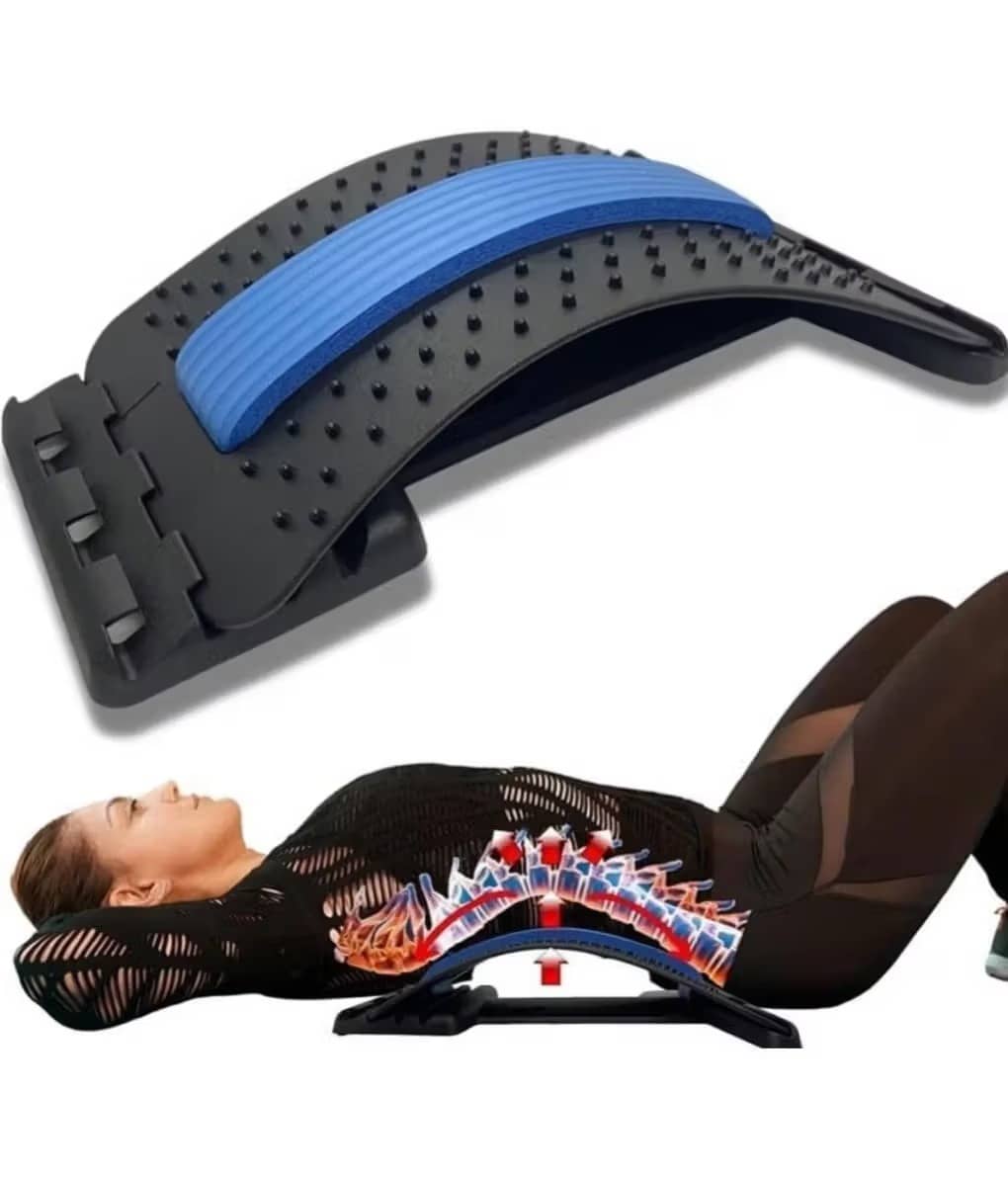 HORSE FIT Back Pain Relief Product Back Stretcher, Spinal Back Relaxation Device, Multi-Level Lumbar Region Back Support for Lower & upper muscle - Sports and Fitness Equipment | Buy online on ZillyBuy