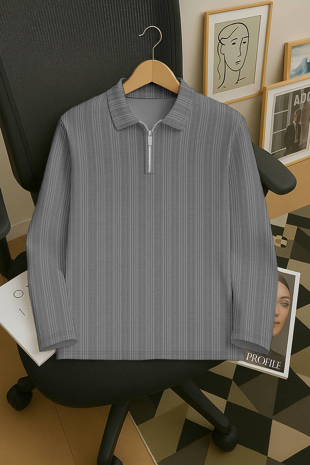 KAJARU Men Polyester Regular Fit Self Design Polo T Shirt ( White ) KAJARU Men Polyester Regular Fit Self Design Polo T Shirt ( White )