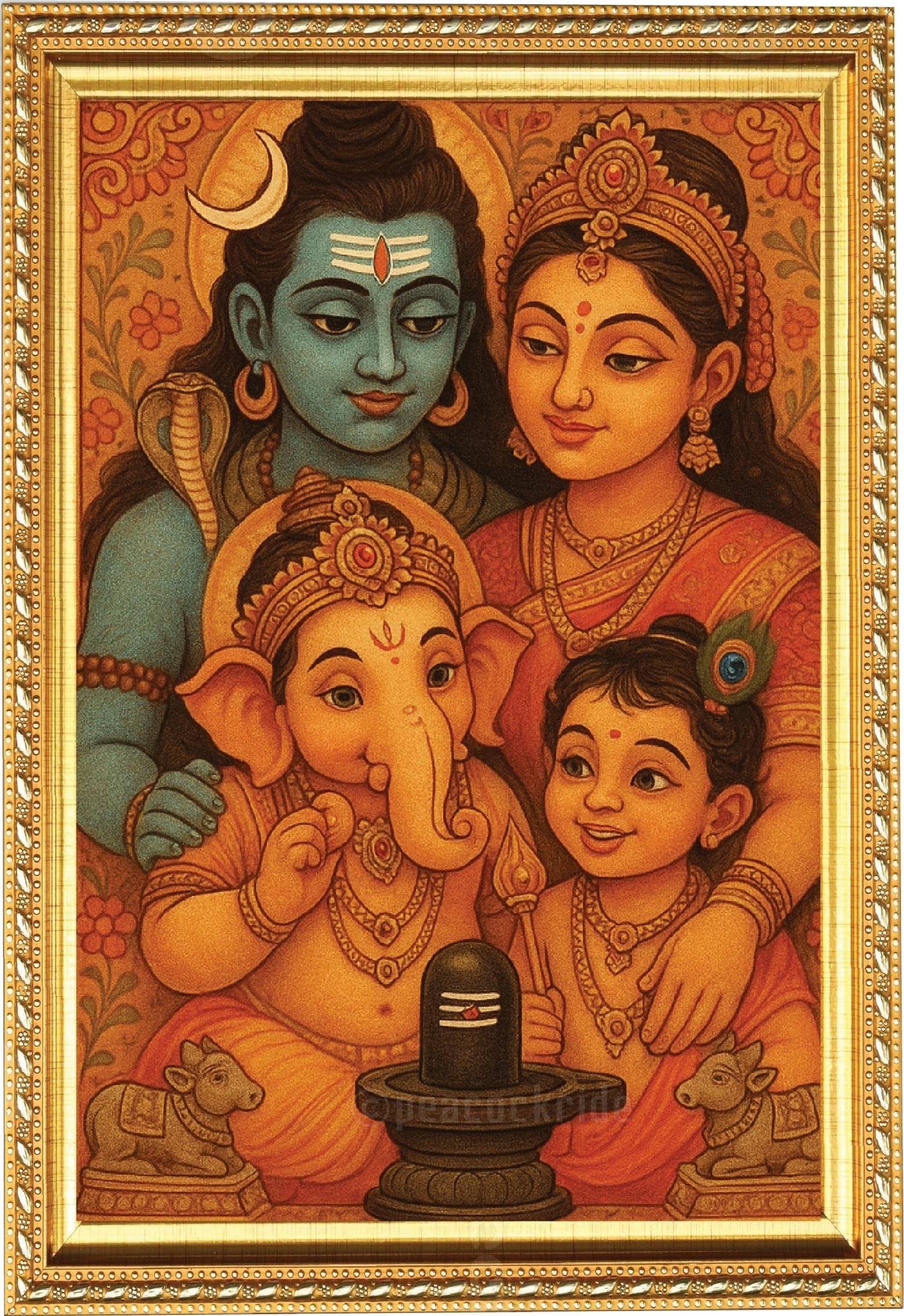 Lord Shiva Family I Shivan Parvathi I Ganesha I Murugan I Spiritual I Premium wooden Matte Poster Photo Frame (Multicolor ,10X13 Inches) Lord Shiva Family I Shivan Parvathi I Ganesha I Murugan I Spiritual I Premium wooden Matte Poster Photo Frame (Multicolor ,10X13 Inches)