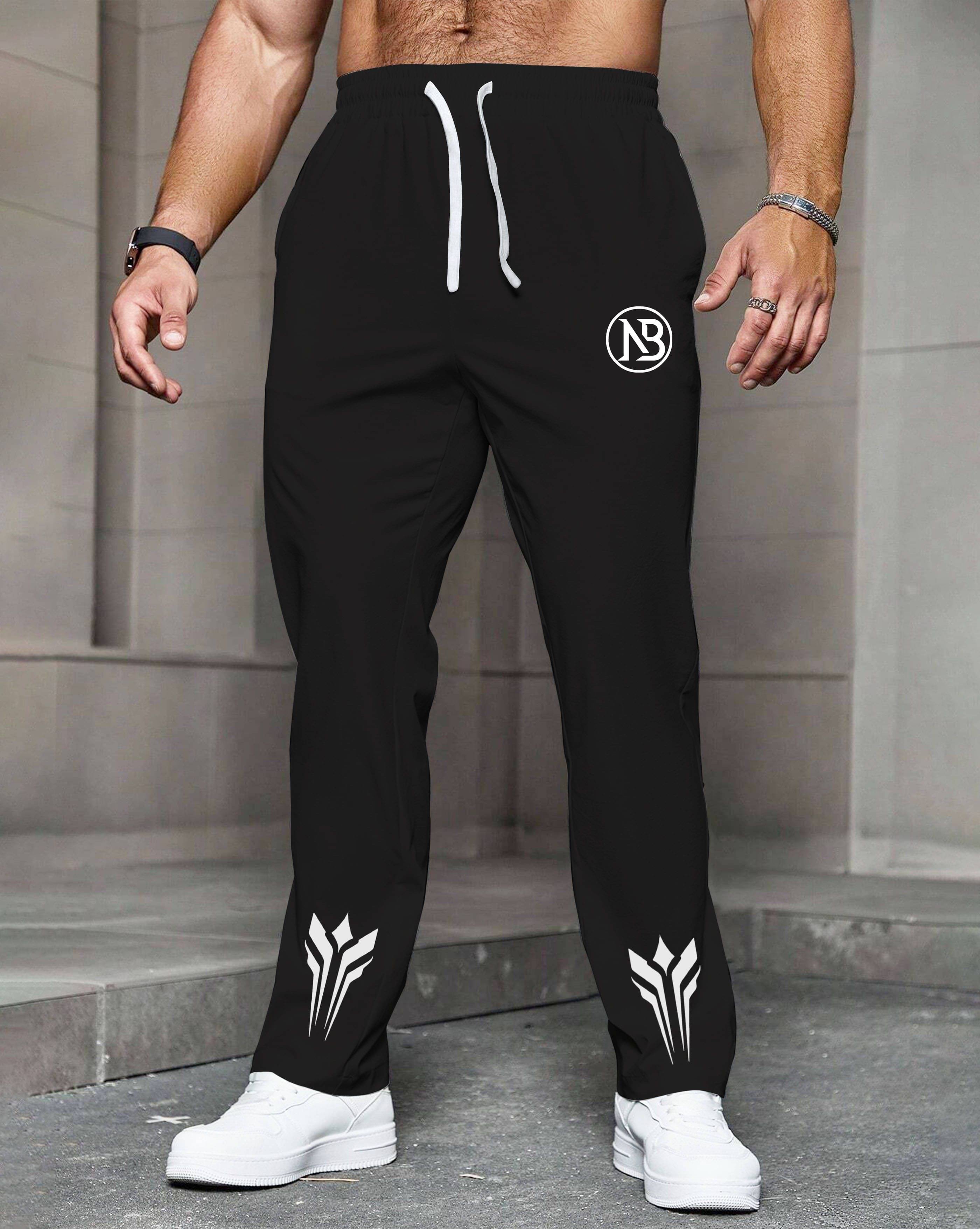 NB NICKY BOY Black Lycra Men's Trackpants ( Pack of 1 ) NB NICKY BOY Black Lycra Men's Trackpants ( Pack of 1 )