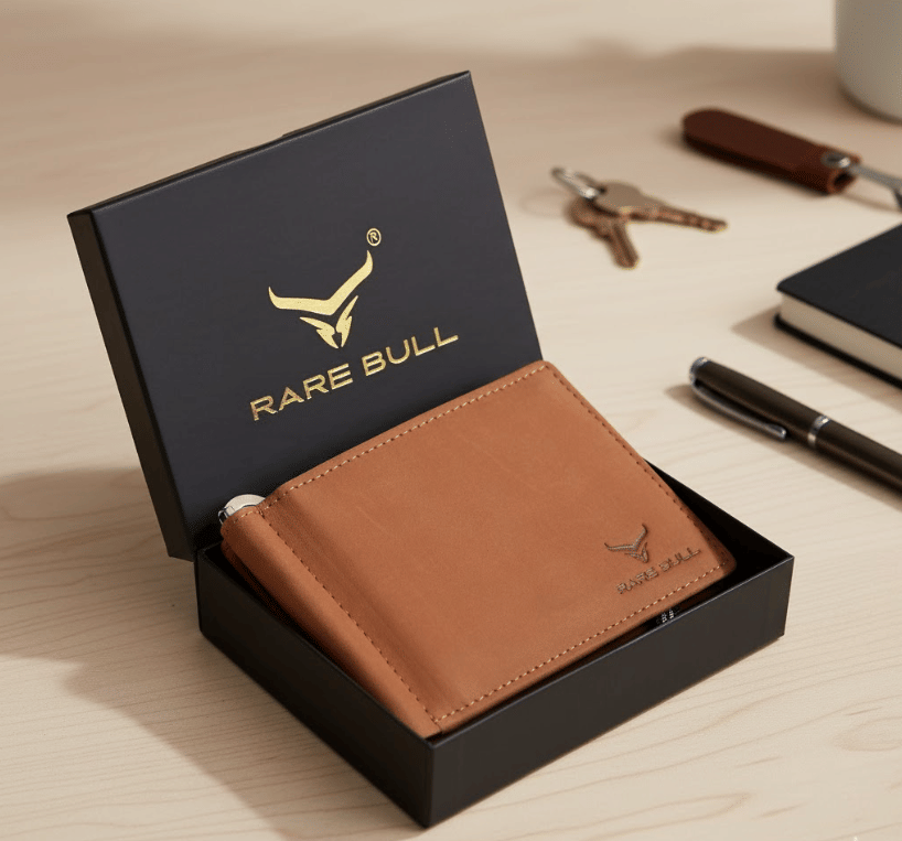 RARE BULL Leather Solid Men's Two Fold Wallet,Money Clipper With 8 Slots For Card ( Vintage Tan , Pack of 1 ) RARE BULL Leather Solid Men's Two Fold Wallet,Money Clipper With 8 Slots For Card ( Vintage Tan , Pack of 1 )