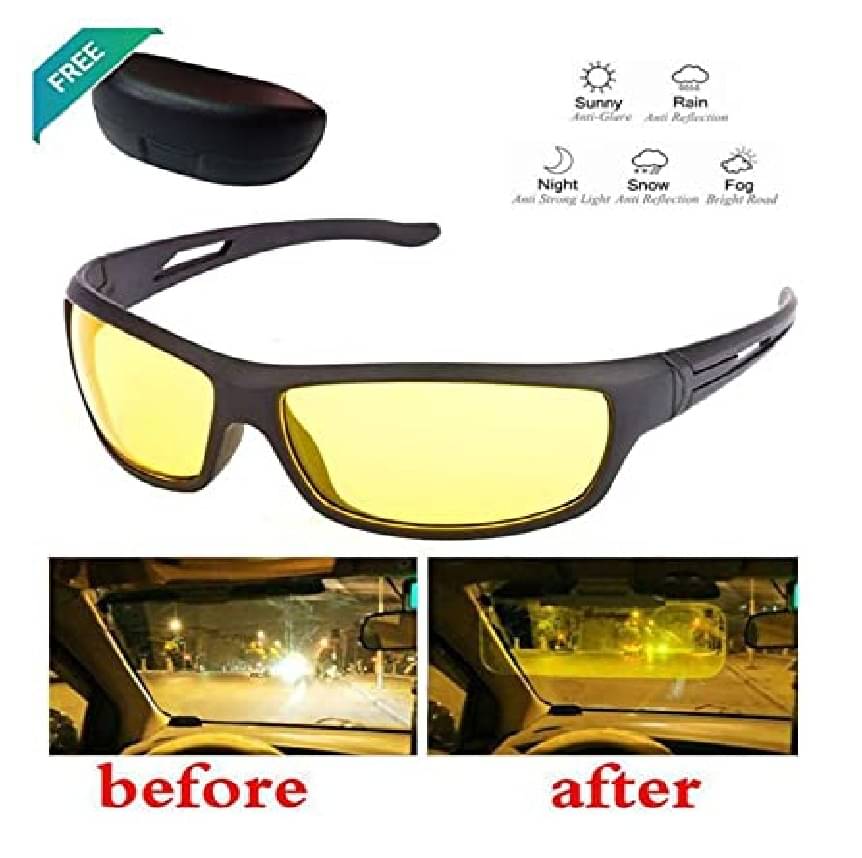     			Sell Net Retail Night Vision Yellow Riding Goggles ( Pack of 1 )