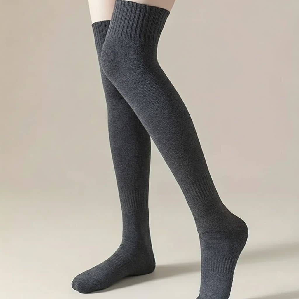 Septem Pack of 1 Women's Cotton Full Length Socks ( Gray ) - Socks | Buy online on ZillyBuy