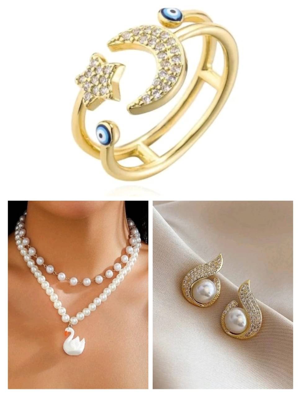 Yugosmile Golden Pendant set ( Pack of 3 ) Yugosmile Golden Pendant set ( Pack of 3 )