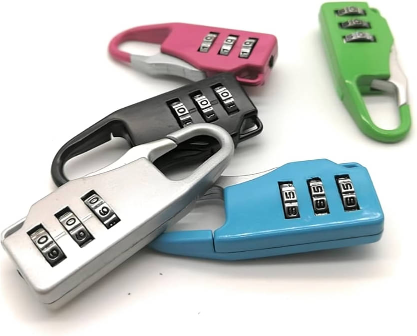     			meghal Multi Color TSA Lock ( Pack of 4 )