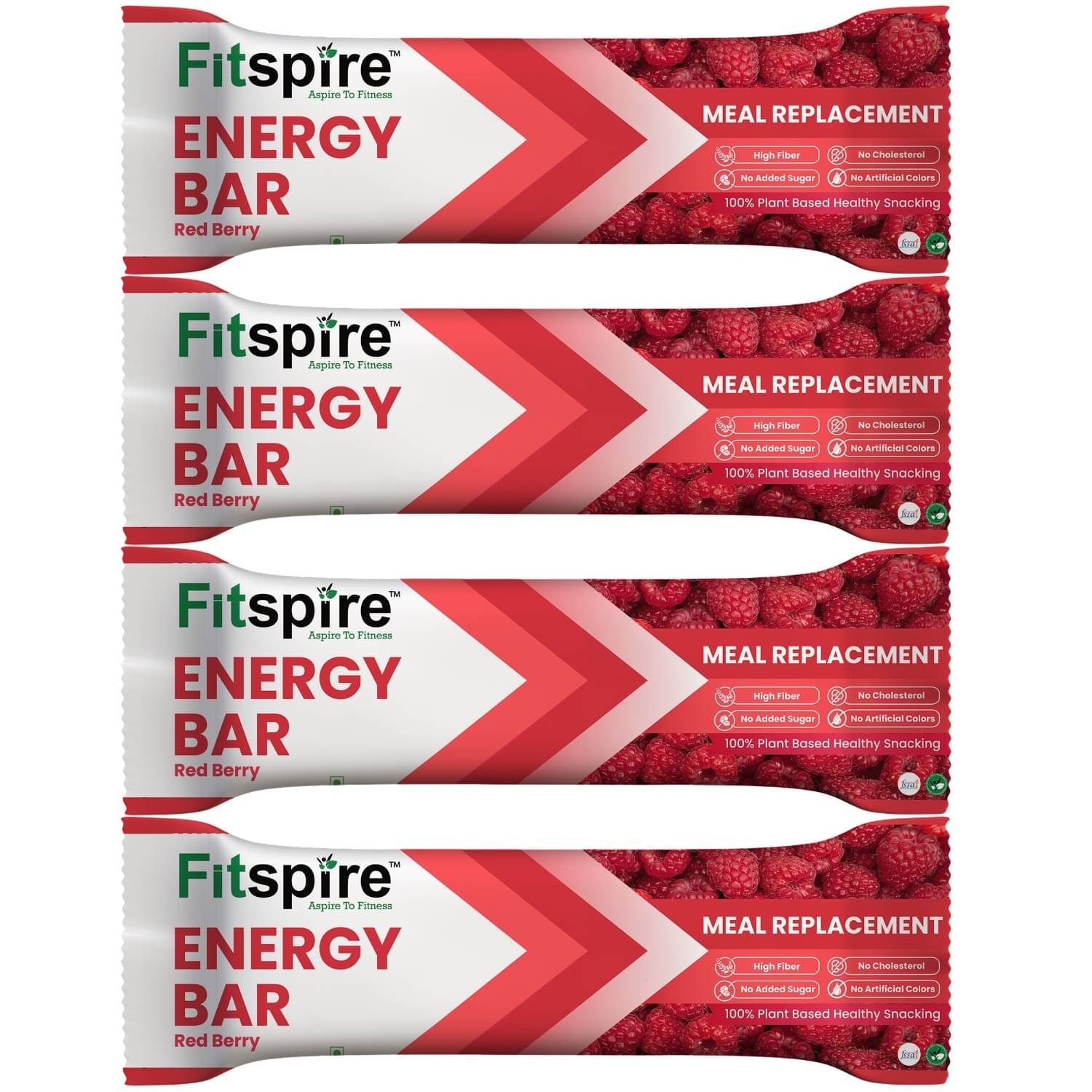 Fitspire Energy Bar Red Berry Pack Of 4 Each 35 gm Fitspire Energy Bar Red Berry Pack Of 4 Each 35 gm