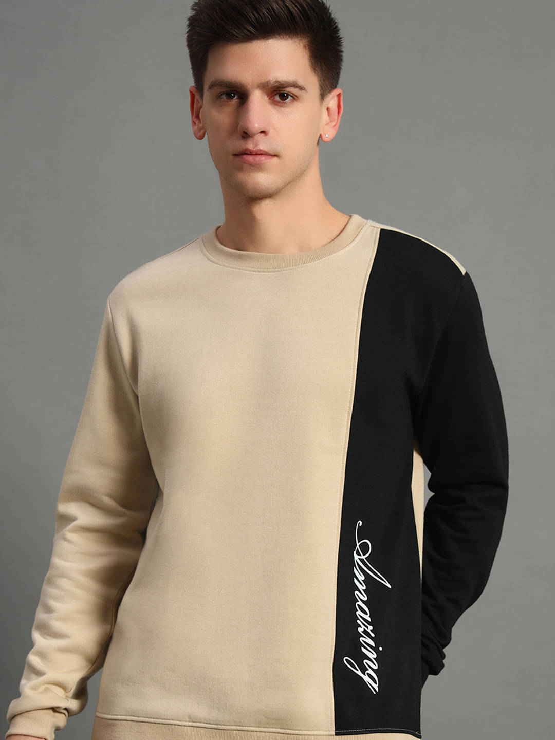 GET GOLF Fleece Round Neck Men's Sweatshirt - Beige ( Pack of 1 ) GET GOLF Fleece Round Neck Men's Sweatshirt - Beige ( Pack of 1 )