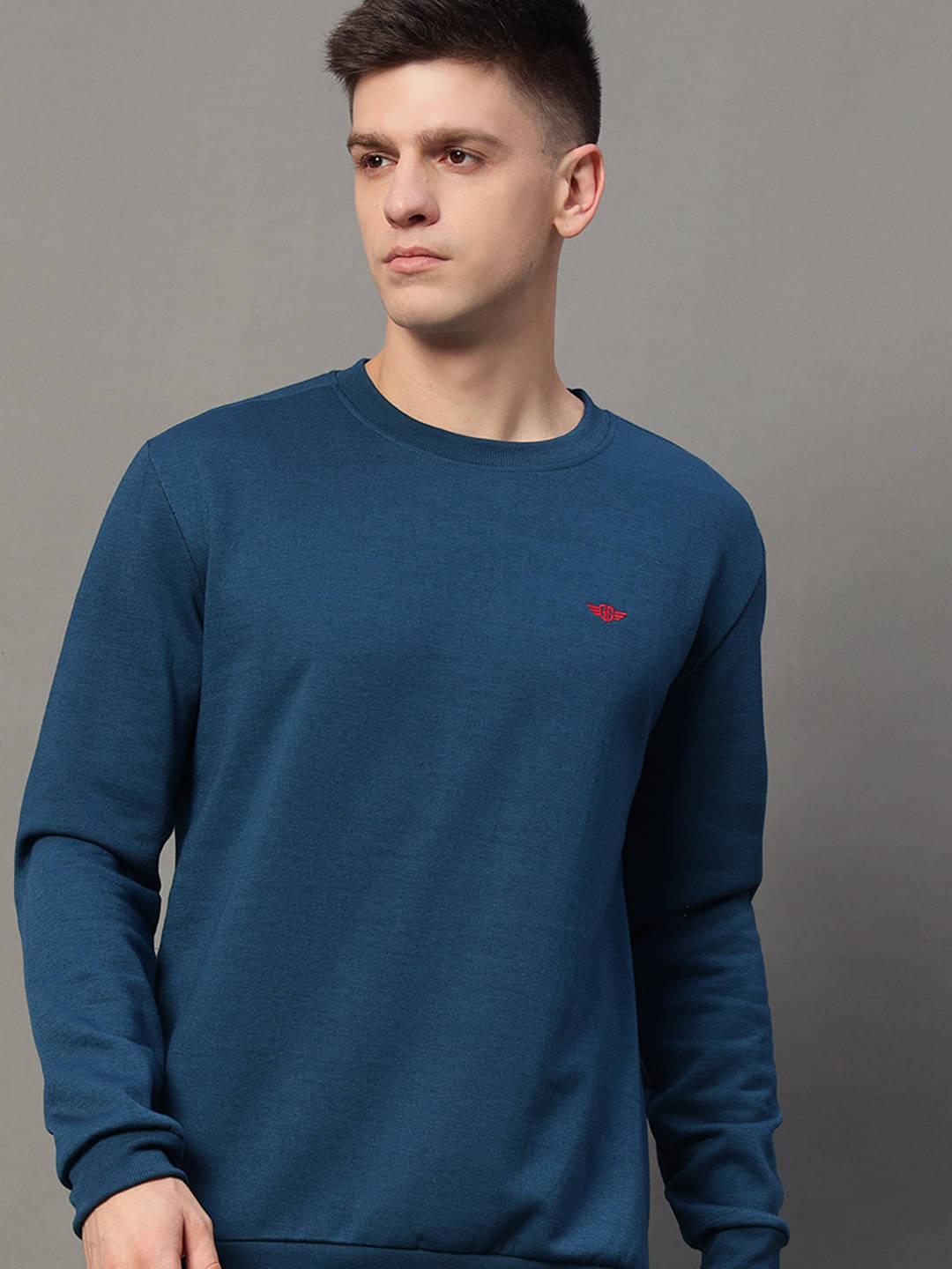    			GET GOLF Fleece Round Neck Men's Sweatshirt - Blue ( Pack of 1 )