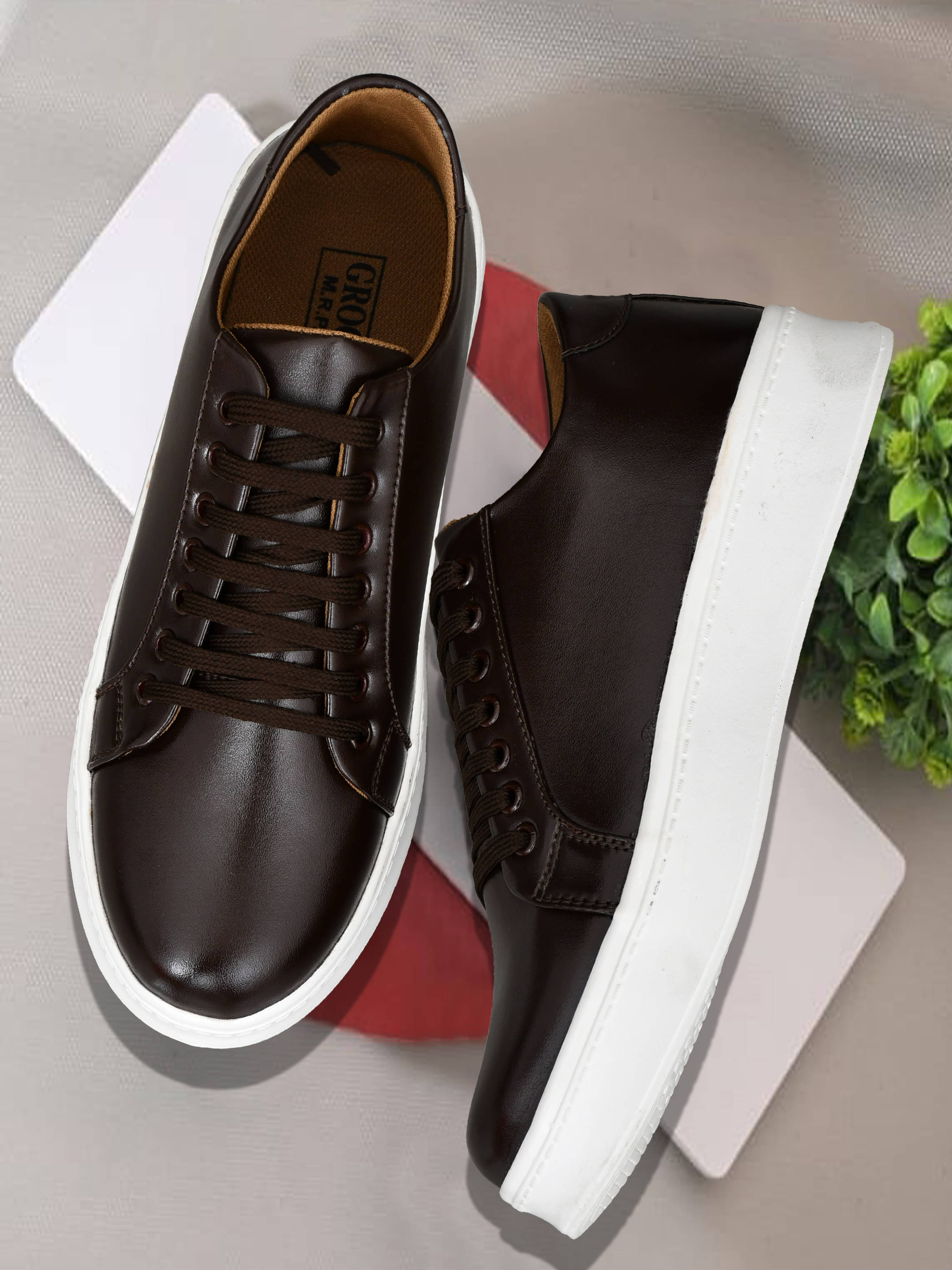     			Groofer Brown Men's Outdoor Shoes