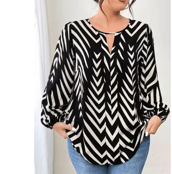 HF WARD Women's Cotton Regular Top ( Black )