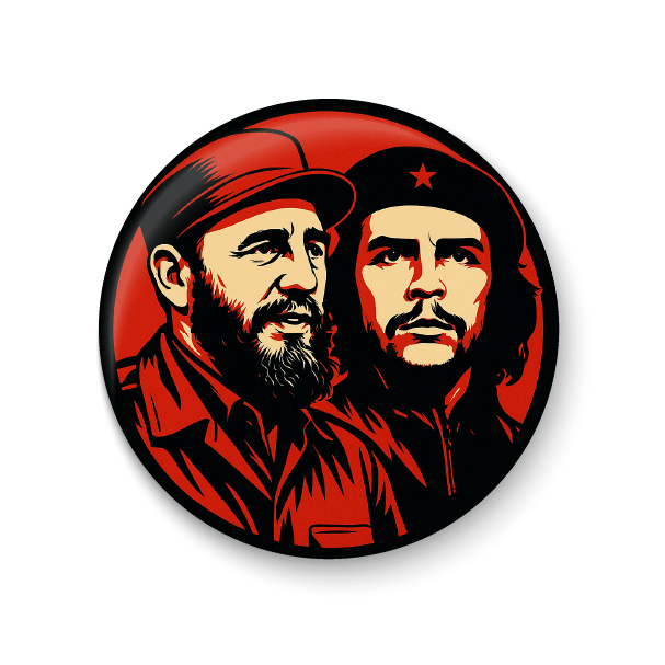 PEACOCKRIDE Fidel Castro Che Guevara I The Leader Plastic Round Fridge Magnets Fridge Magnet - Pack of 1 PEACOCKRIDE Fidel Castro Che Guevara I The Leader Plastic Round Fridge Magnets Fridge Magnet - Pack of 1