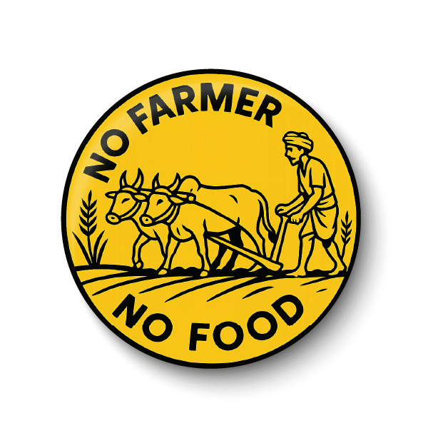 PEACOCKRIDE No Farmer No Food I Save Agriculture Plastic Round Fridge Magnets Fridge Magnet - Pack of 1 PEACOCKRIDE No Farmer No Food I Save Agriculture Plastic Round Fridge Magnets Fridge Magnet - Pack of 1