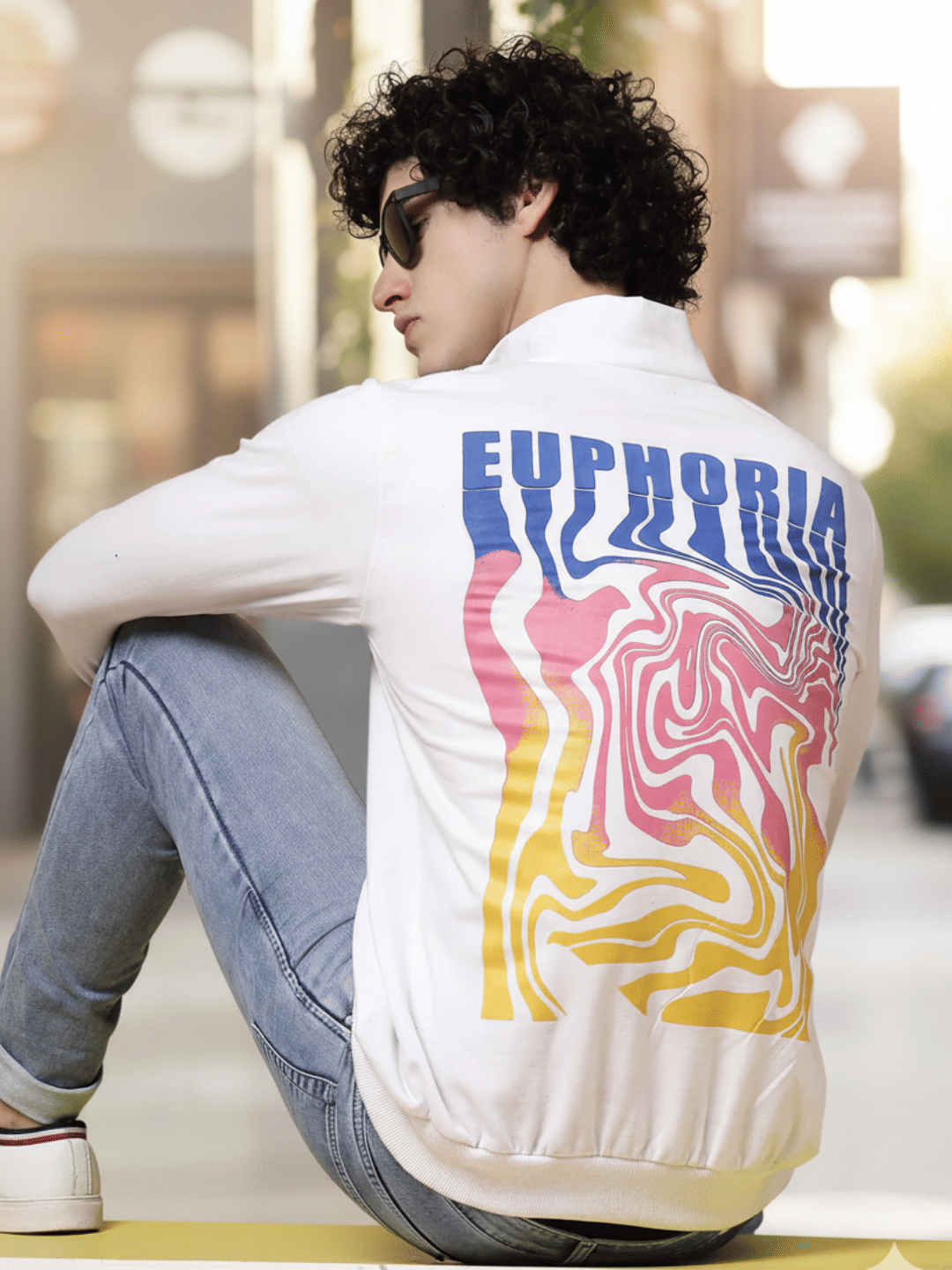     			Rigo Fleece High Neck Men's Sweatshirt - White ( Pack of 1 )